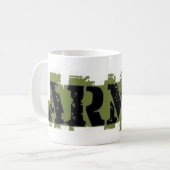 ARMEE-TASSEN-GRÜN UND SCHWARZES KAFFEETASSE (Vorderseite Links)