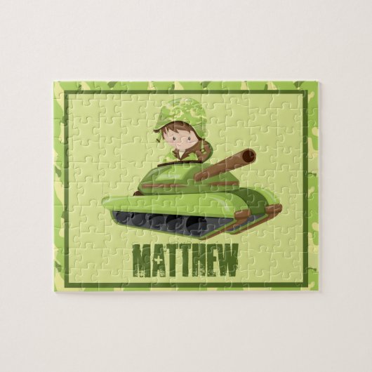 Armee-Typ-personalisiertes Puzzlespiel Puzzle (Horizontal)
