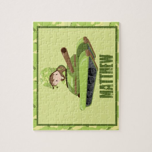 Armee-Typ-personalisiertes Puzzlespiel Puzzle (Vertikal)