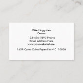 Armee-überschüssiger Speicher Visitenkarte (Rückseite)