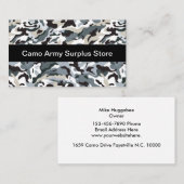 Armee-überschüssiger Speicher Visitenkarte (Vorne/Hinten)