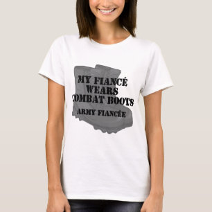 Armee-Verlobt-Kampf-Stiefel T-Shirt
