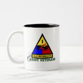 Armee-Veteran - 1. ANZEIGE Zweifarbige Tasse (Links)