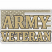 Armee-Veteran Aufkleber (Vorderseite)