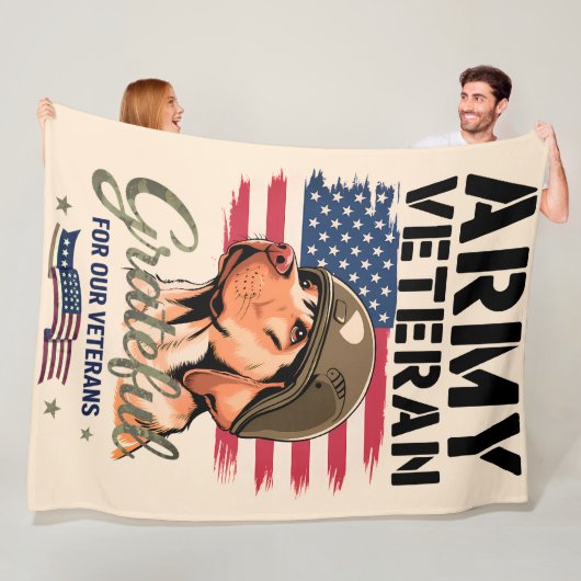 Armee Veteran - Fleece-Decke, 150x200cm Fleecedecke (Beispiel)