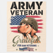 Armee Veteran - Fleece-Decke, 150x200cm Fleecedecke (Vorderseite)