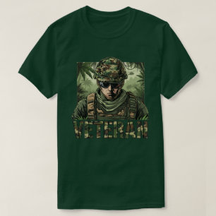 Armee Veteran Tarnung T-Shirt