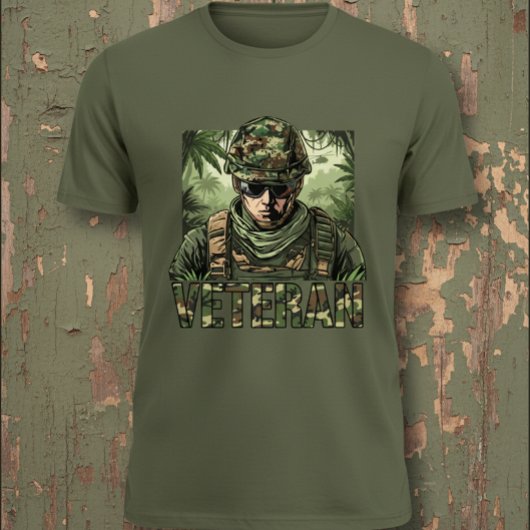 Armee Veteran Tarnung T-Shirt