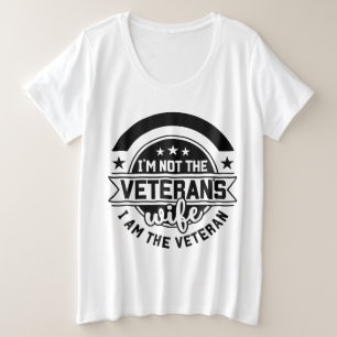 Armee-Veteranin stolz Militär-V-Ausschnitt Große Größe T-Shirt