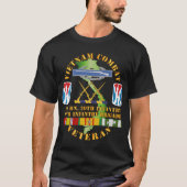 Armee - Vietnam Combat Vet - CIB - DUI w T-Shirt (Vorderseite)