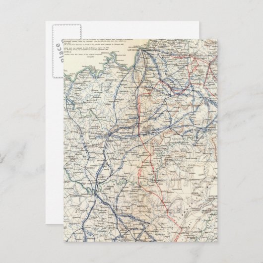 Armee von Cumberland Postkarte (Vorne/Hinten)