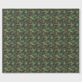Armee-Wald-Tarn-Verpackungspapier Geschenkpapier (Flach)