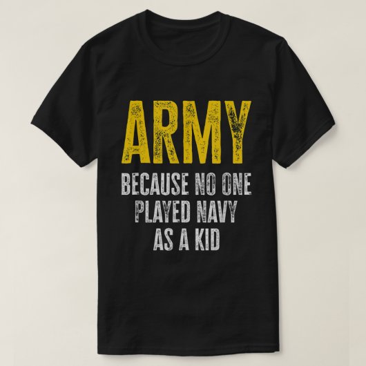 Armee, weil niemand Marine als einen kleinen, sonn T-Shirt (Design vorne)