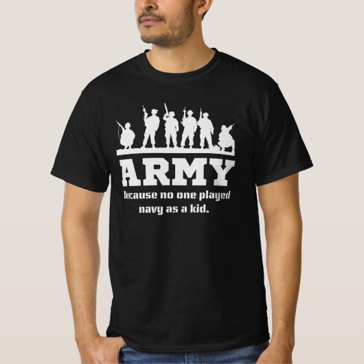 Armee, weil niemand Marine als Kind-Militär gespie T-Shirt (Vorderseite)