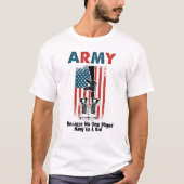 Armee, weil niemand Marine als Kind-T - Shirt gesp (Vorderseite)
