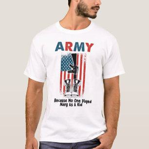 Armee, weil niemand Marine als Kind-T - Shirt gesp