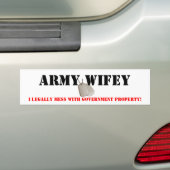 Armee Wifey Autoaufkleber (Auf Auto)