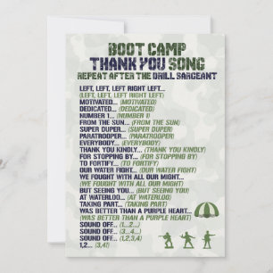 Armee zum Geburtstag Danke, Karten