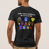 Armee zwingt Befehl "FORSCOM " T-Shirt (Rückseite)