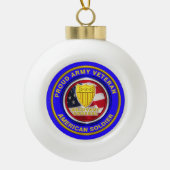Armeeadjutant General Veteran Weihnachten Keramik Kugel-Ornament (Vorderseite)