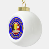 Armeeadjutant General Veteran Weihnachten Keramik Kugel-Ornament (Rechts)