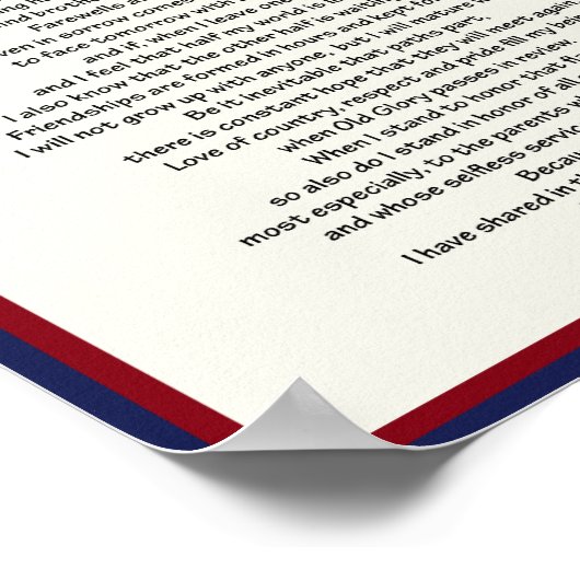 Armeebrat 8,5 x 11 poster (Ecke)