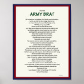 Armeebrat 8,5 x 11 poster (Vorne)