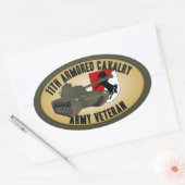 Armeedveteran - M-48 Ovaler Aufkleber (Umschlag)