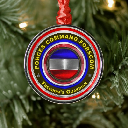 Armeeeinheiten Kommando-FORSCOM - Weihnachten bewa Ornament Aus Metall (Baum)