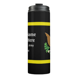 Armeefarben Plus Verteidigungssymbol - Personalisi Thermosbecher