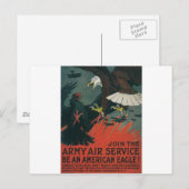 Armeeflugdienst um 1917 postkarte (Vorne/Hinten)