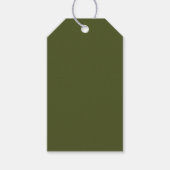 Armeegrün Geschenkanhänger (Vorderseite)