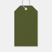 Armeegrün Geschenkanhänger (Rückseite)