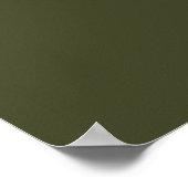Armeegrün Poster (Ecke)