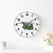 Armeehubschrauber im Krieg Große Wanduhr (Zuhause)