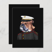 Armeehunde Militärstreitkräfte Teufelshund Dankeskarte (Vorne/Hinten)