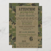 Armeejung Camouflage Militär Geburtstag Einladung (Vorne/Hinten)