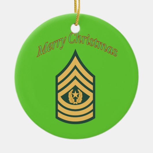 Armeekommando Sergeant Major Weihnachtsschmuck (Vorne)