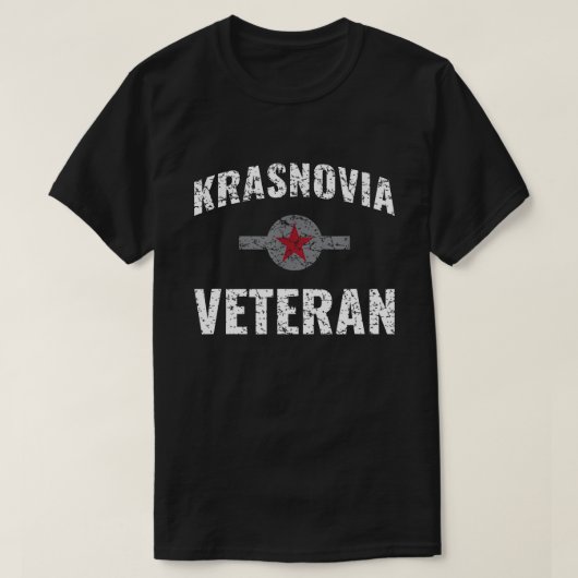 Armeekrieg in Krasnovia Veteran 20570 T-Shirt (Design vorne)