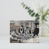 Armeekurse und Angestellte mit Patient im Ersten W Postkarte (Stehend Vorderseite)