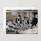 Armeekurse und Angestellte mit Patient im Ersten W Postkarte (Vorne/Hinten)