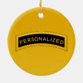 Armeemodell RANGER - PERSONALISIERT Keramik Ornament (Hinten)