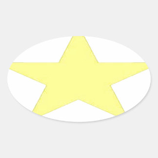 Armeestar Ovaler Aufkleber
