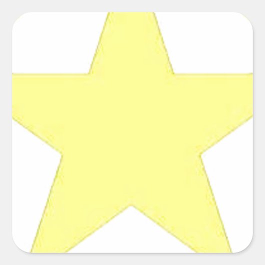 Armeestar Quadratischer Aufkleber (Vorderseite)