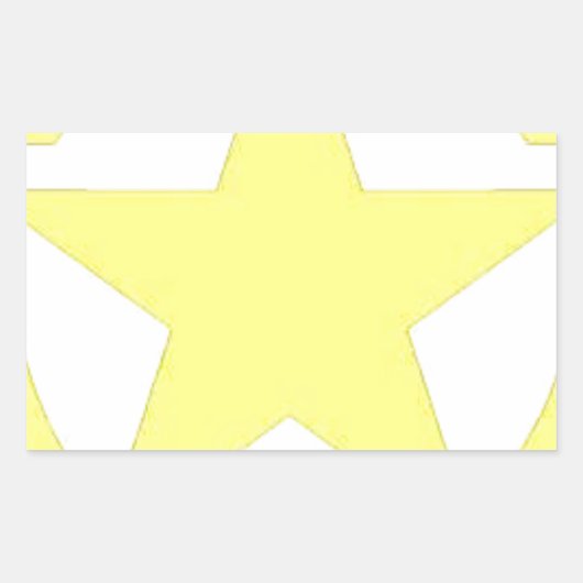 Armeestar Rechteckiger Aufkleber (Vorderseite)