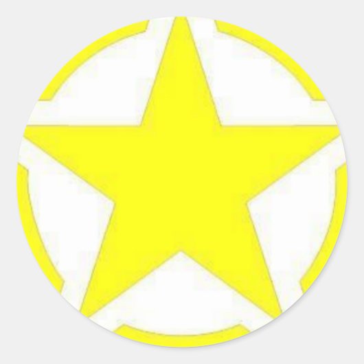 Armeestar Runder Aufkleber (Vorderseite)