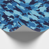 Armeetarnung Blaumuster Geschenkpapier (Ecke)