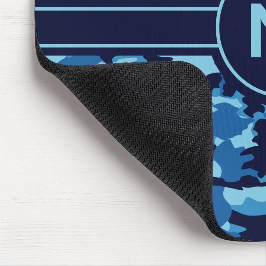 Armeetarnung Blaumuster Mousepad (Ecke)