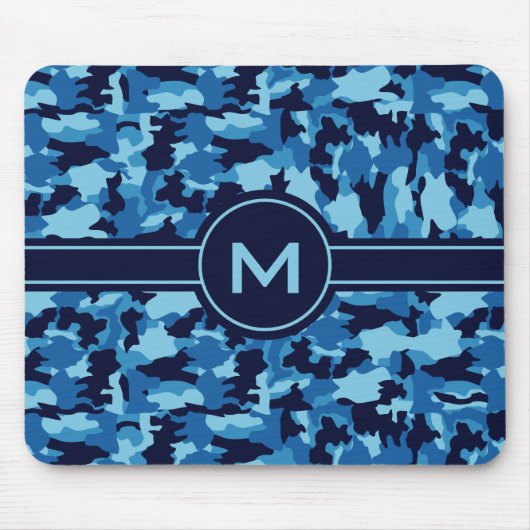 Armeetarnung Blaumuster Mousepad (Vorne)