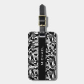 Armeetarnungs-Schwarzweiss-Muster Gepäckanhänger (Vorderseite vertikal)